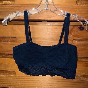 Gilly Hicks Navy Blue Lace Bandeau